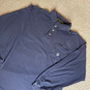 Knights‎ of Round Table Navy Long Sleeve Polo Shirt